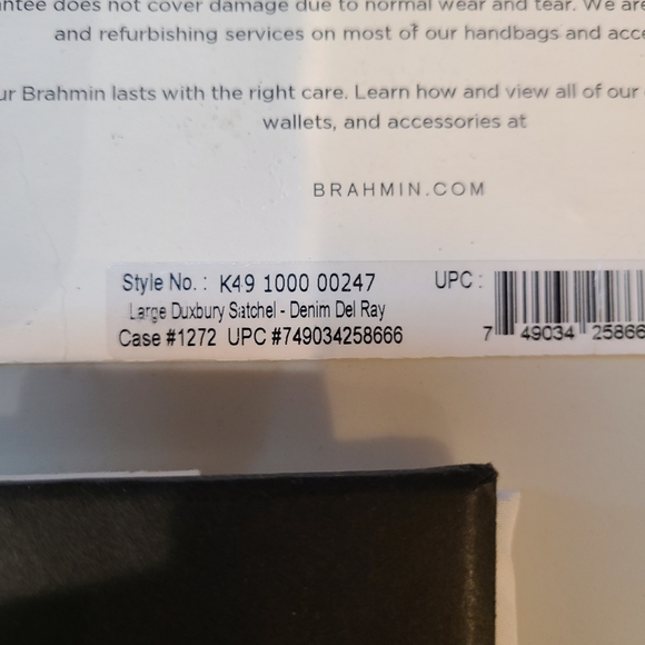 Brahmin Large Duxbury & Ady Wallet Denim Cruz NWT - Picture 4 of 16